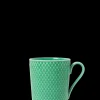 Lyngby Porcelæn Rhombe Color Krus med hank 33 cl grøn