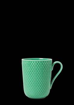 Lyngby Porcelæn Rhombe Color Krus med hank 33 cl grøn