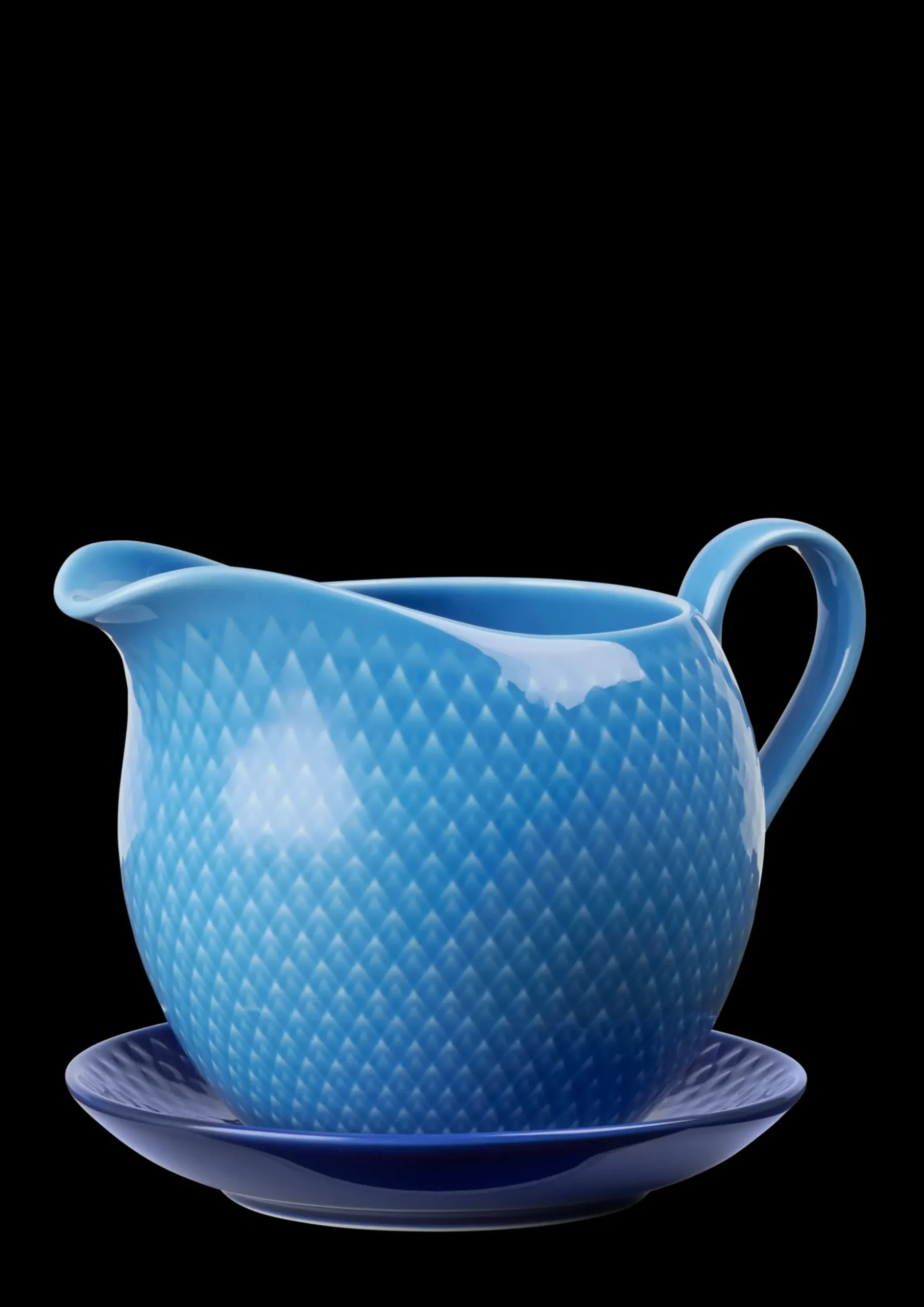 Lyngby Porcelæn Rhombe Color Saucekande 67 cl blå | Køb her