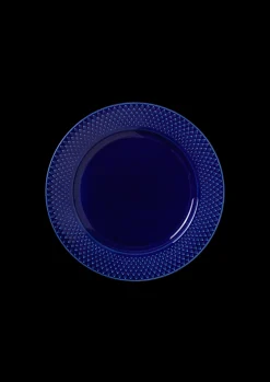 Lyngby Porcelæn Rhombe Color Frokosttallerken mørk blå