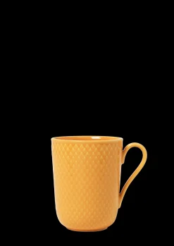 Lyngby Porcelæn Rhombe Color Krus med hank 33 cl gul