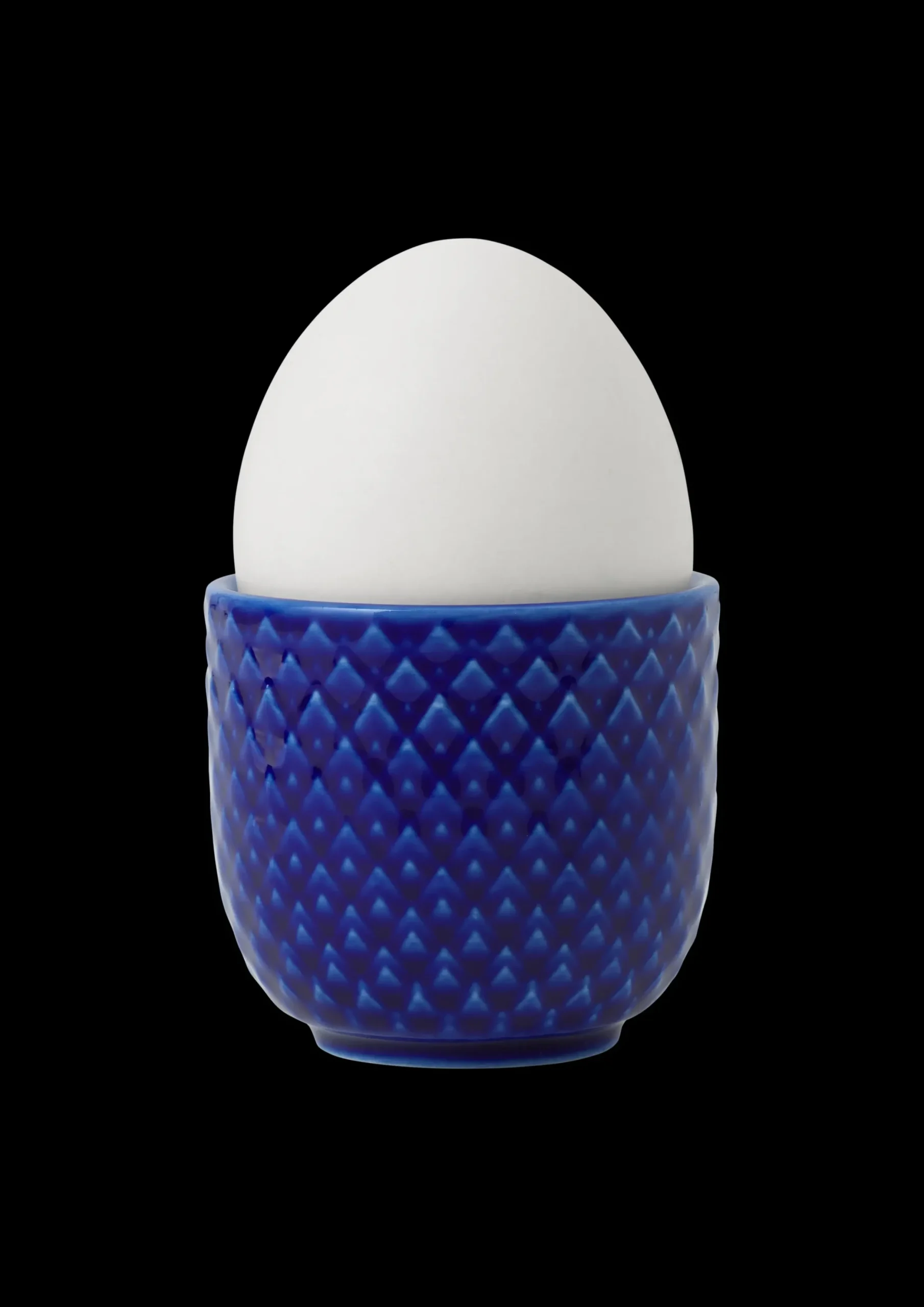 Lyngby Porcelæn Rhombe Color Æggebæger Ø5 cm mørk blå