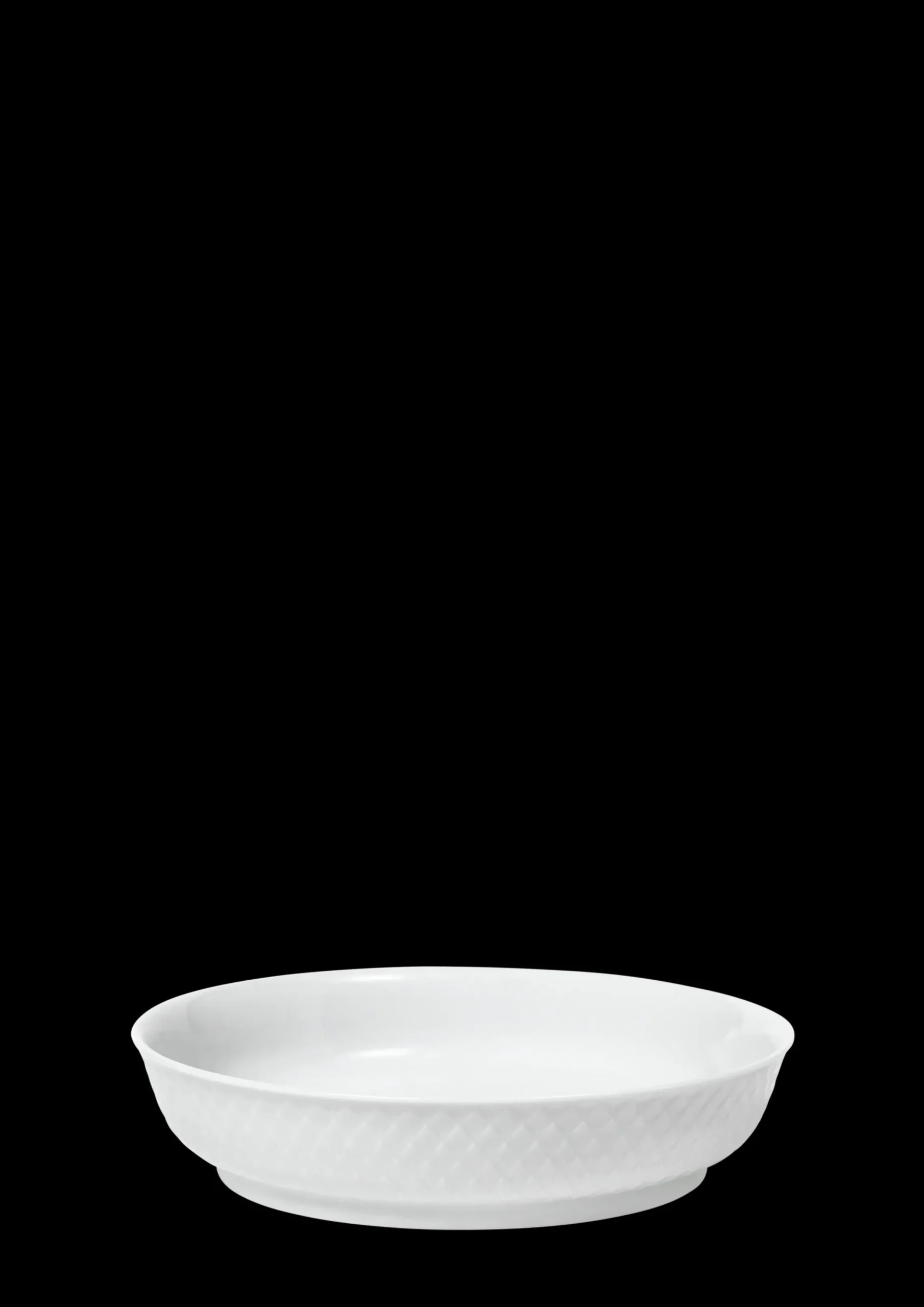 Lyngby Porcelæn Rhombe Desserttallerken Ø16 cm hvid | Køb nu