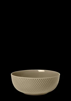Lyngby Porcelæn Rhombe Earth Skål Ø15.5 cm clay | Køb nu