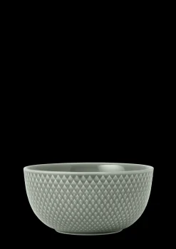 Lyngby Porcelæn Rhombe Earth Skål Ø13 cm moss | Køb nu