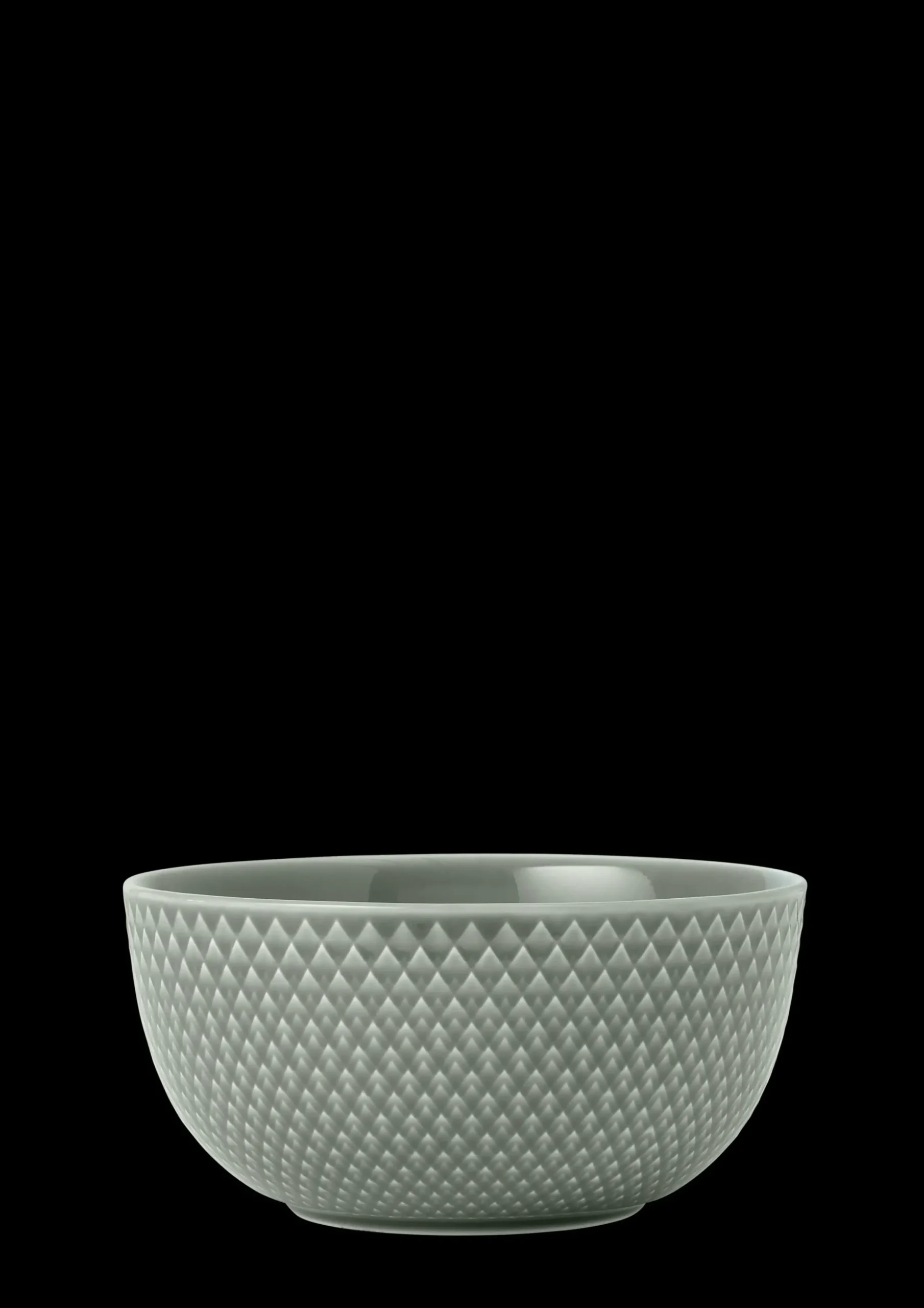 Lyngby Porcelæn Rhombe Earth Skål Ø13 cm moss | Køb nu