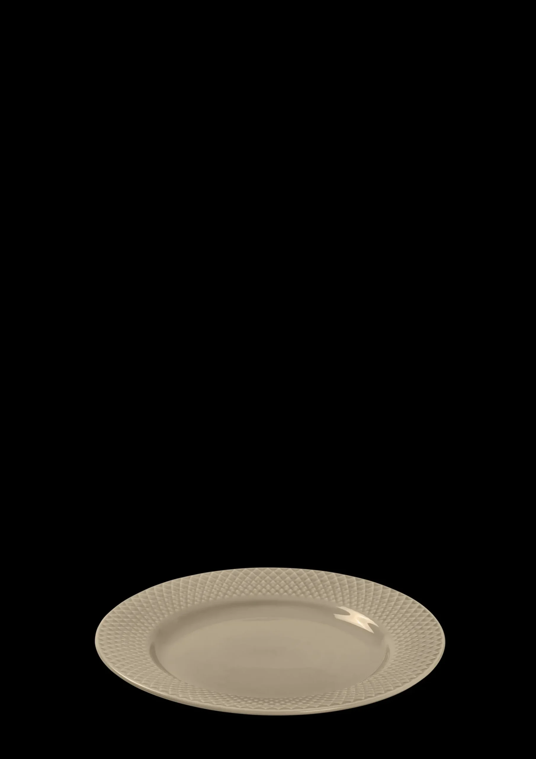 Lyngby Porcelæn Rhombe Earth Frokosttallerken Ø23 cm clay