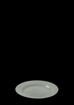 Lyngby Porcelæn Rhombe Earth Frokosttallerken Ø21 cm moss