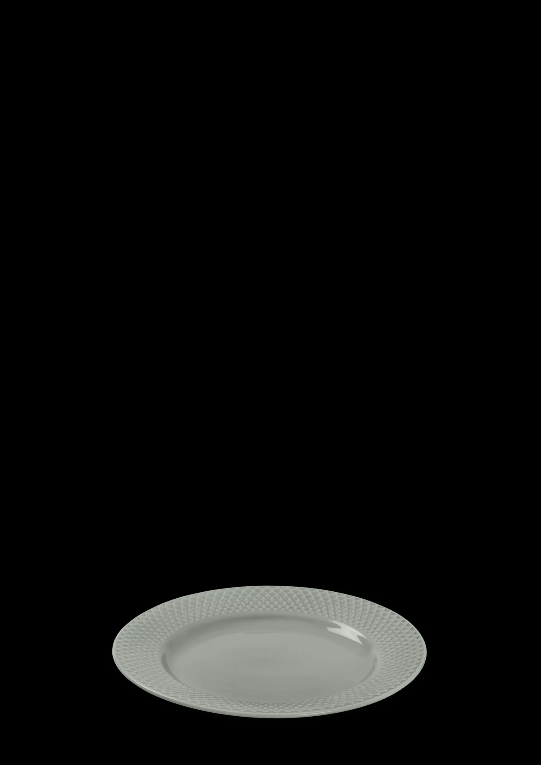 Lyngby Porcelæn Rhombe Earth Frokosttallerken Ø21 cm moss