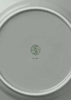 Lyngby Porcelæn Rhombe Earth Frokosttallerken Ø21 cm moss