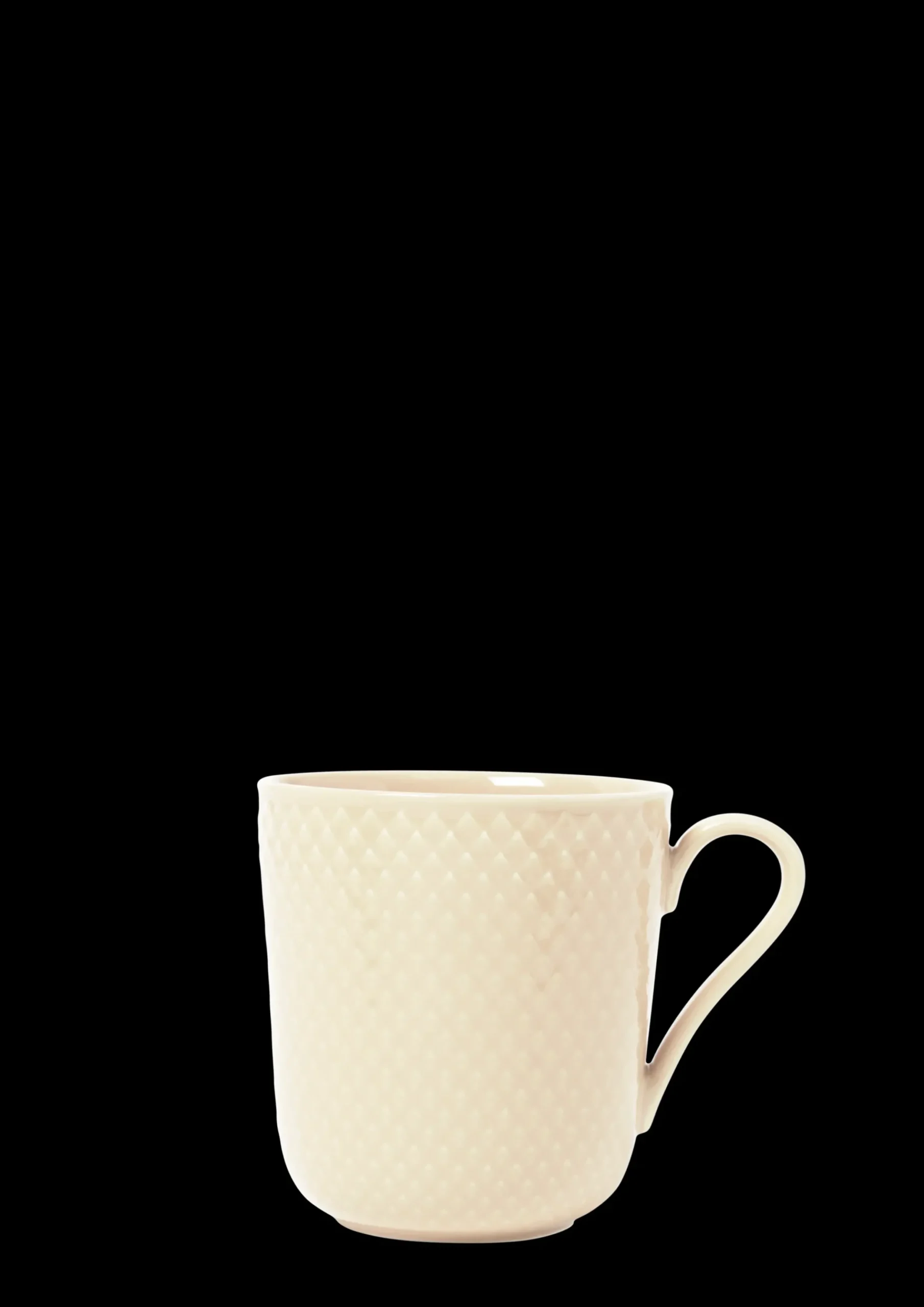 Lyngby Porcelæn Rhombe Earth Krus med hank 39 cl marble