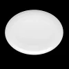 Lyngby Porcelæn Rhombe Ovalt serveringsfad 42x32 hvid