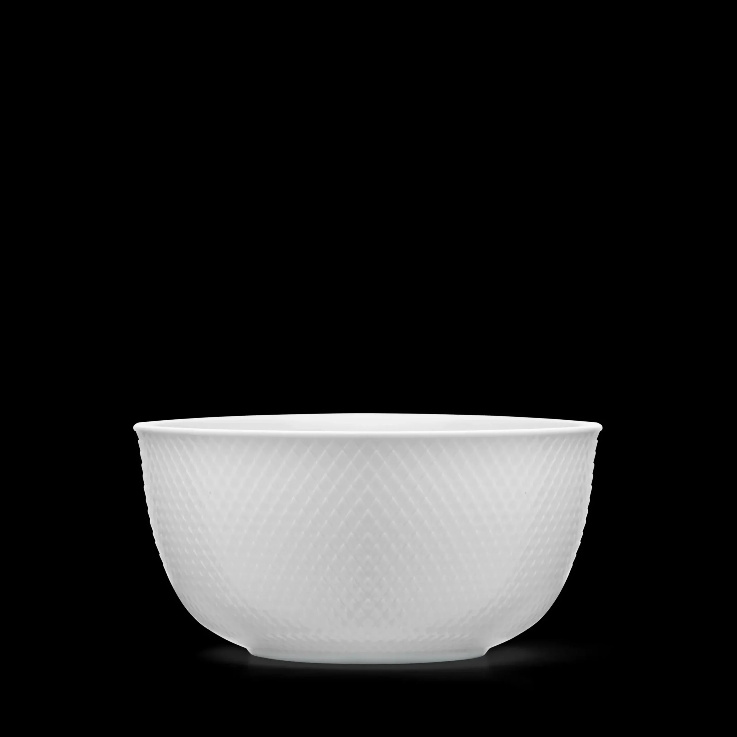 Lyngby Porcelæn Rhombe Serveringsskål Ø17.5 cm hvid