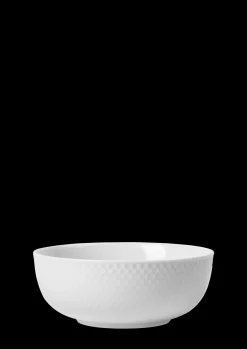 Lyngby Porcelæn Rhombe Skål Ø15.5 cm hvid | Køb her