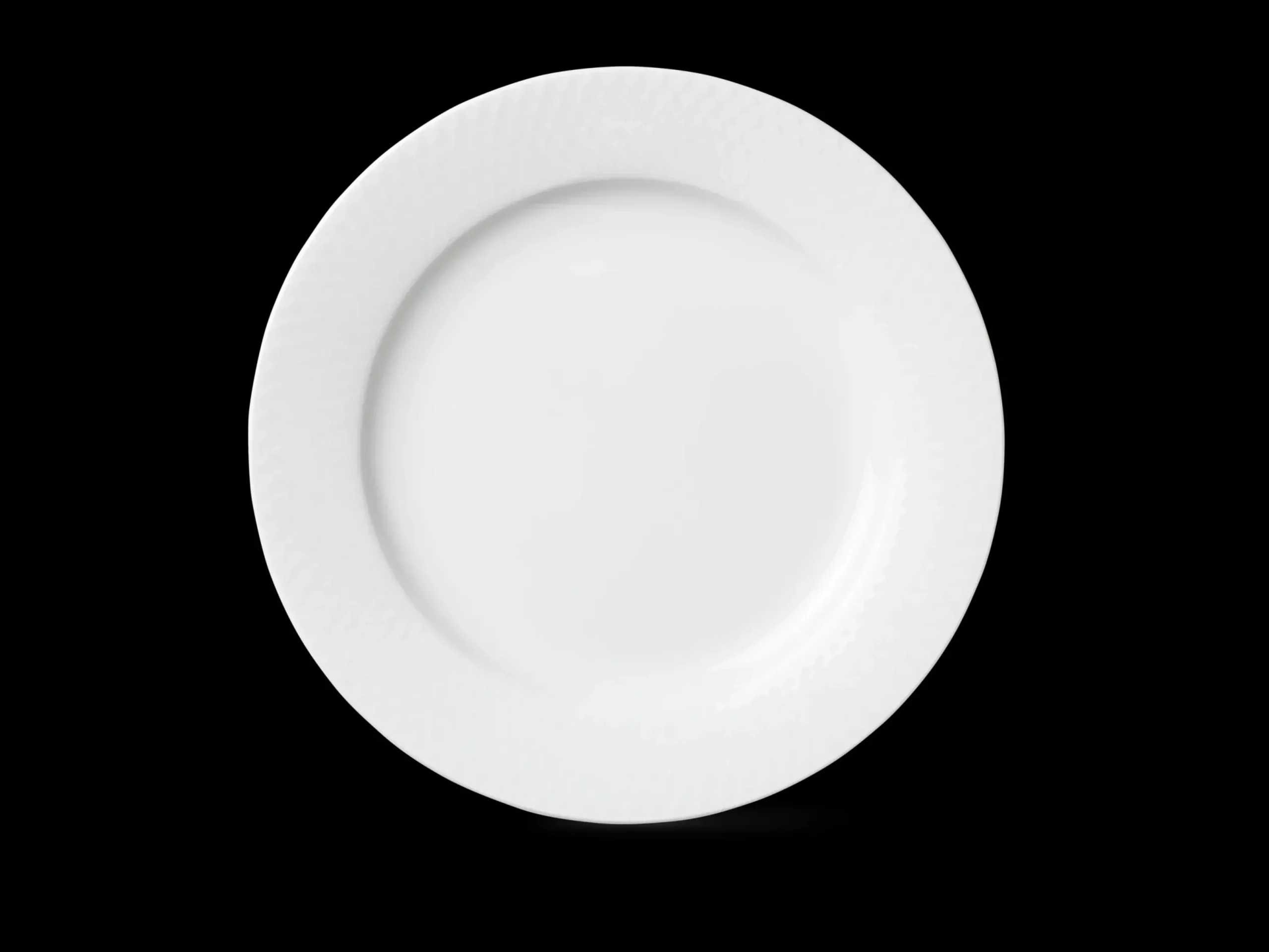 Lyngby Porcelæn Rhombe Tallerken Ø23 cm hvid | Køb her