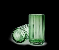 Lyngby Porcelæn Vase H15.5 cm i grøn fra serien Lyngby