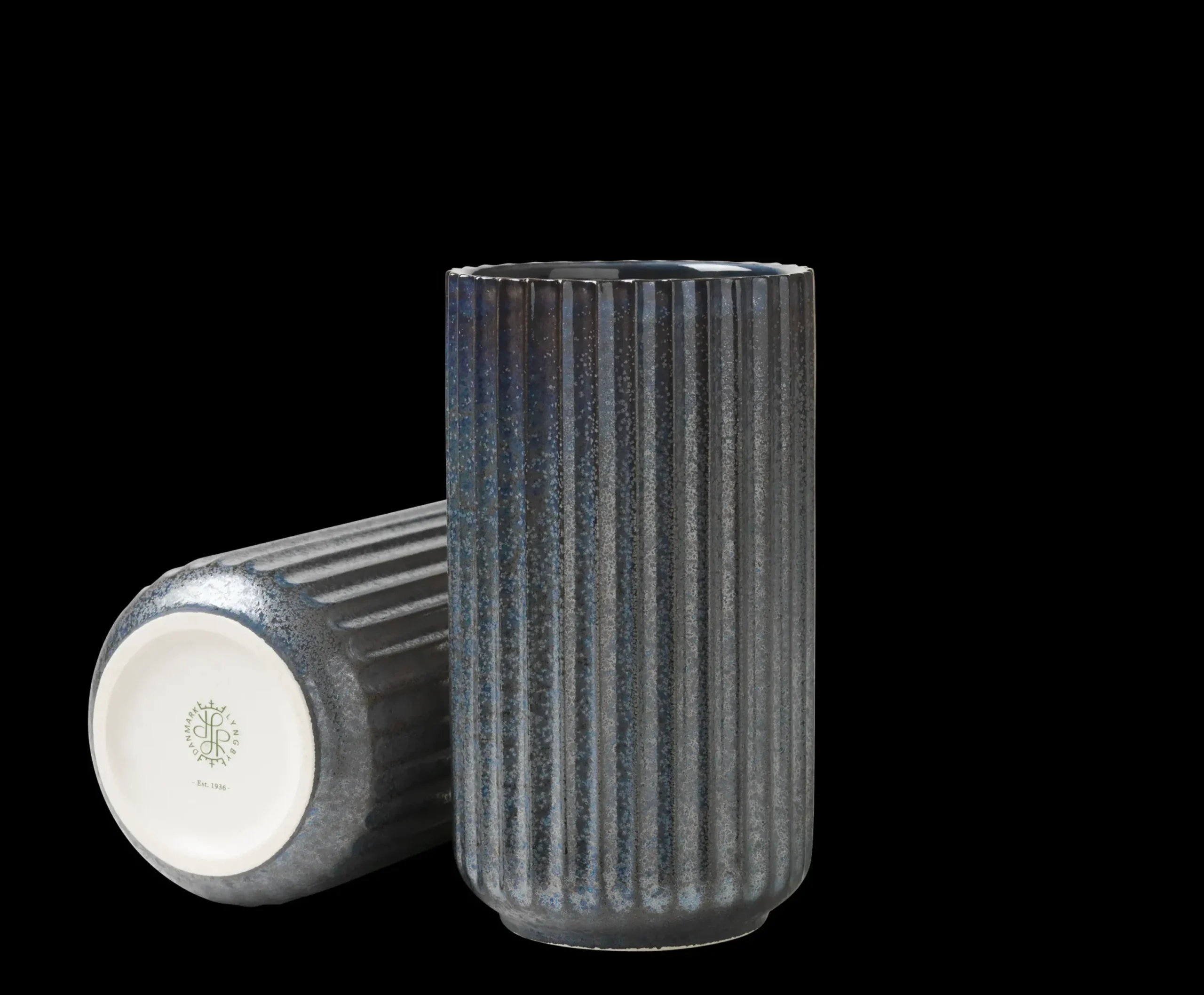 Lyngby Radiance Vase H15 blå