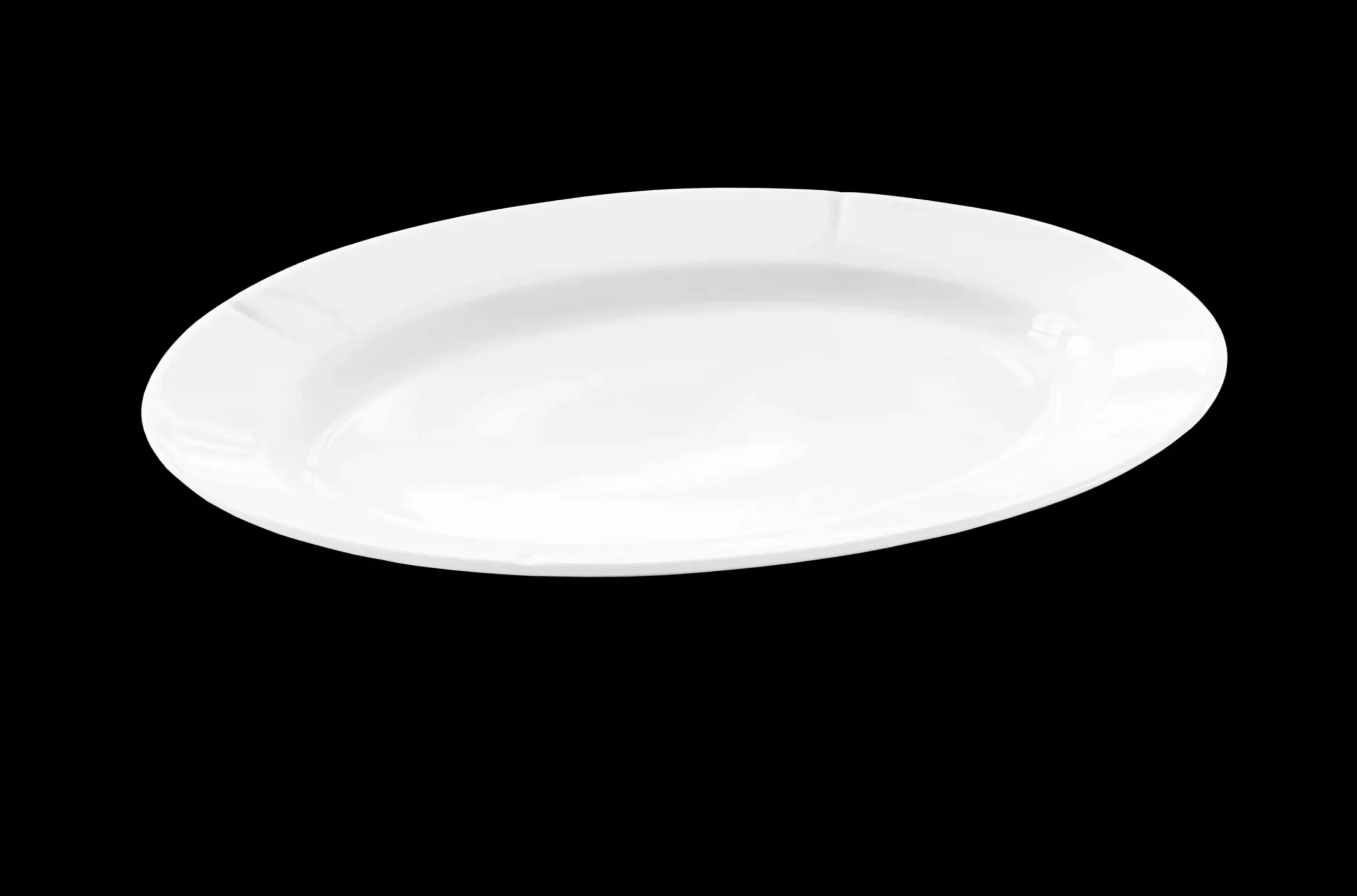Rosendahl Oval tallerken 30x23 cm 4 stk. i hvid | Køb her